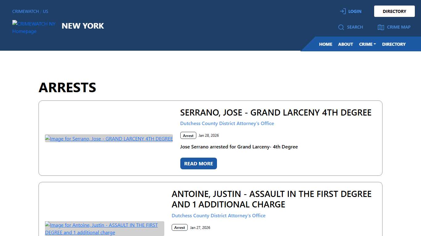 New York Arrests CRIMEWATCH